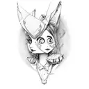 Alice in Wonderland tattoo design idea