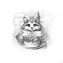 Alice in Wonderland tattoo design idea