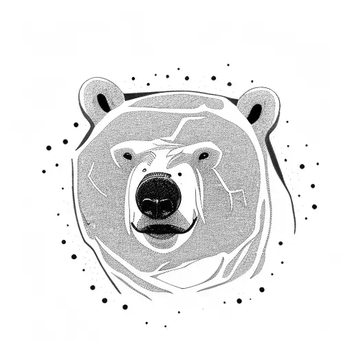 stoner polar bear tattoo design idea