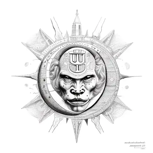 still I rise, sun, moon, university of Tennessee, #9, vivamus moriendum est tattoo design idea