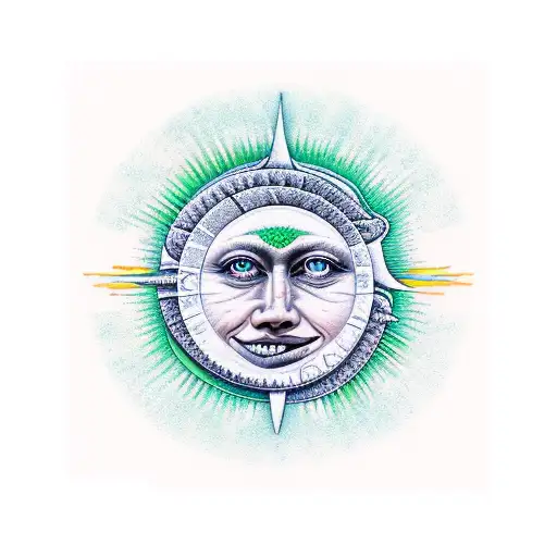 still I rise, sun, moon, university of Tennessee, #9, vivamus moriendum est tattoo design idea