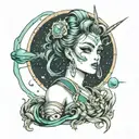 Uranus, Wassermann, Sailor Moon tattoo design idea