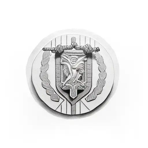 Greek hoplite with shield tattoo design idea