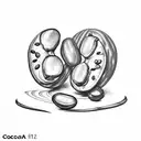 cocoa beans tattoo design idea