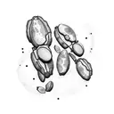 cocoa beans tattoo design idea