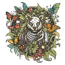 jungle, forest, bugs, animal  tattoo design idea