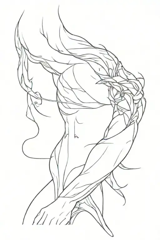Suminagashi tattoo arm full cover for man tattoo design idea
