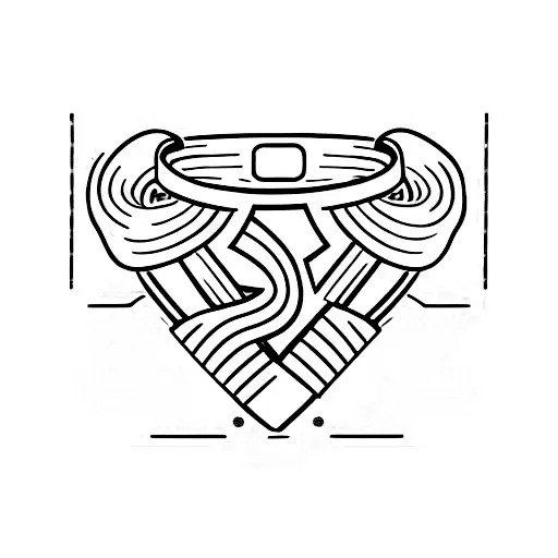 Wrestling championship belts tattoo design idea