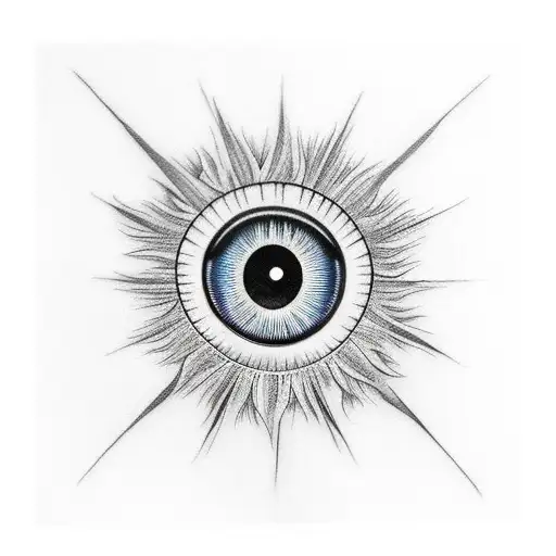 Lucifer's eye tattoo design idea