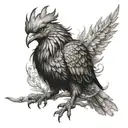 simurgh tattoo design idea