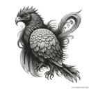 simurgh tattoo design idea