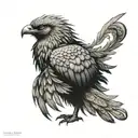 simurgh tattoo design idea