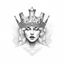 queen chess piece  tattoo design idea