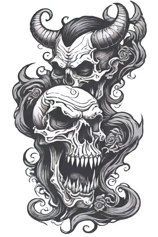 Chosen by the devil tattoo design idea