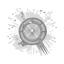 meteor shower tattoo design idea