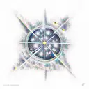 meteor shower tattoo design idea