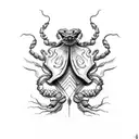 Scorpion, Serpant, Eagle, and Phoenix  tattoo design idea