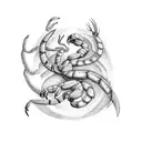 Scorpion, Serpant, Eagle, and Phoenix  tattoo design idea