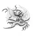 Scorpion, Serpant, Eagle, and Phoenix  tattoo design idea