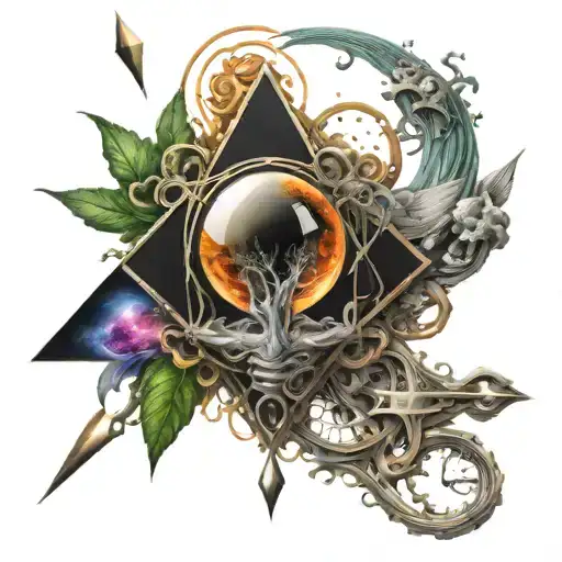 quantum physics tattoo design idea