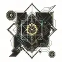 quantum physics tattoo design idea