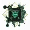 quantum physics tattoo design idea