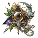 quantum physics tattoo design idea