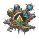 quantum physics tattoo design idea