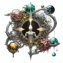 quantum physics tattoo design idea