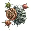 quantum entanglement tattoo design idea