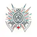 cruz de malta vasco da gama tattoo design idea