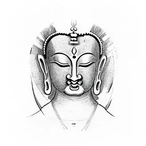 i need tatoo for my chest it should be gautam budha and one sentence under it. the sentence should be "The love for "pic tattoo design idea