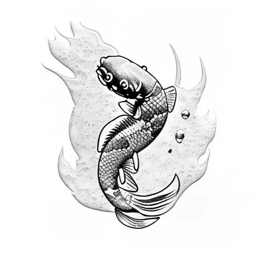 Koi Fish tattoo design idea