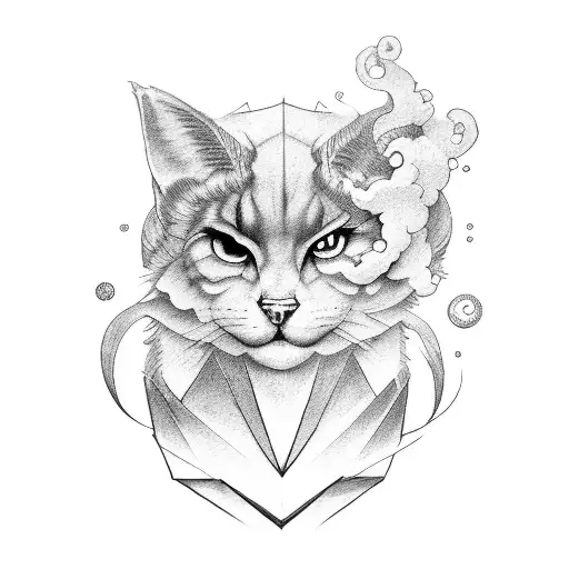 letters with cloud filler  tattoo design idea