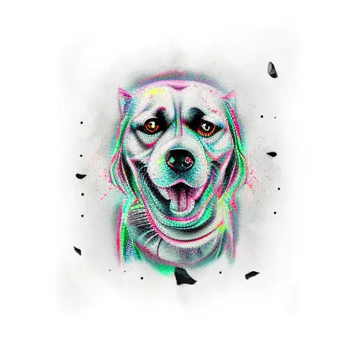 Black Scary Dogs tattoo design idea