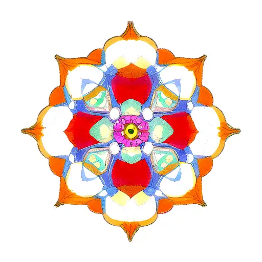 Fox inside Mandala tattoo design idea