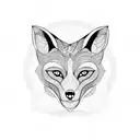 Fox inside Mandala tattoo design idea