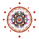 Fox inside Mandala tattoo design idea