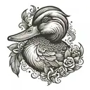 duck tattoo design idea