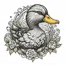 duck tattoo design idea
