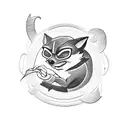 sly cooper logo tattoo design idea