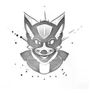 sly cooper logo tattoo design idea