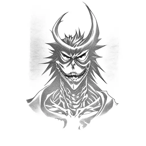 death note , ryuk tattoo design idea
