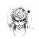 death note , ryuk tattoo design idea
