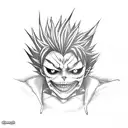 death note , ryuk tattoo design idea