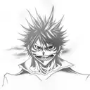 death note , ryuk tattoo design idea