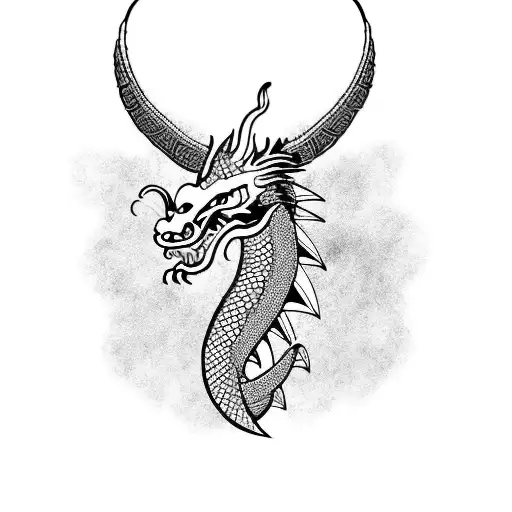 dragon, Incas. we got this tattoo design idea