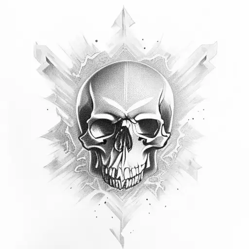 Skull tattoo design idea