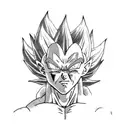 Vegeta tattoo design idea