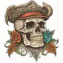 skull cuban with 31 tattoo design idea